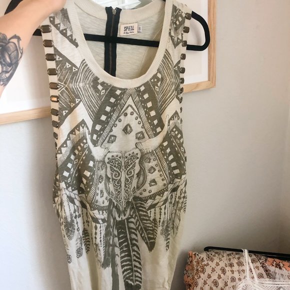 *RARE* Vintage Spell Buffalo Hunter Dress - Picture 4 of 9